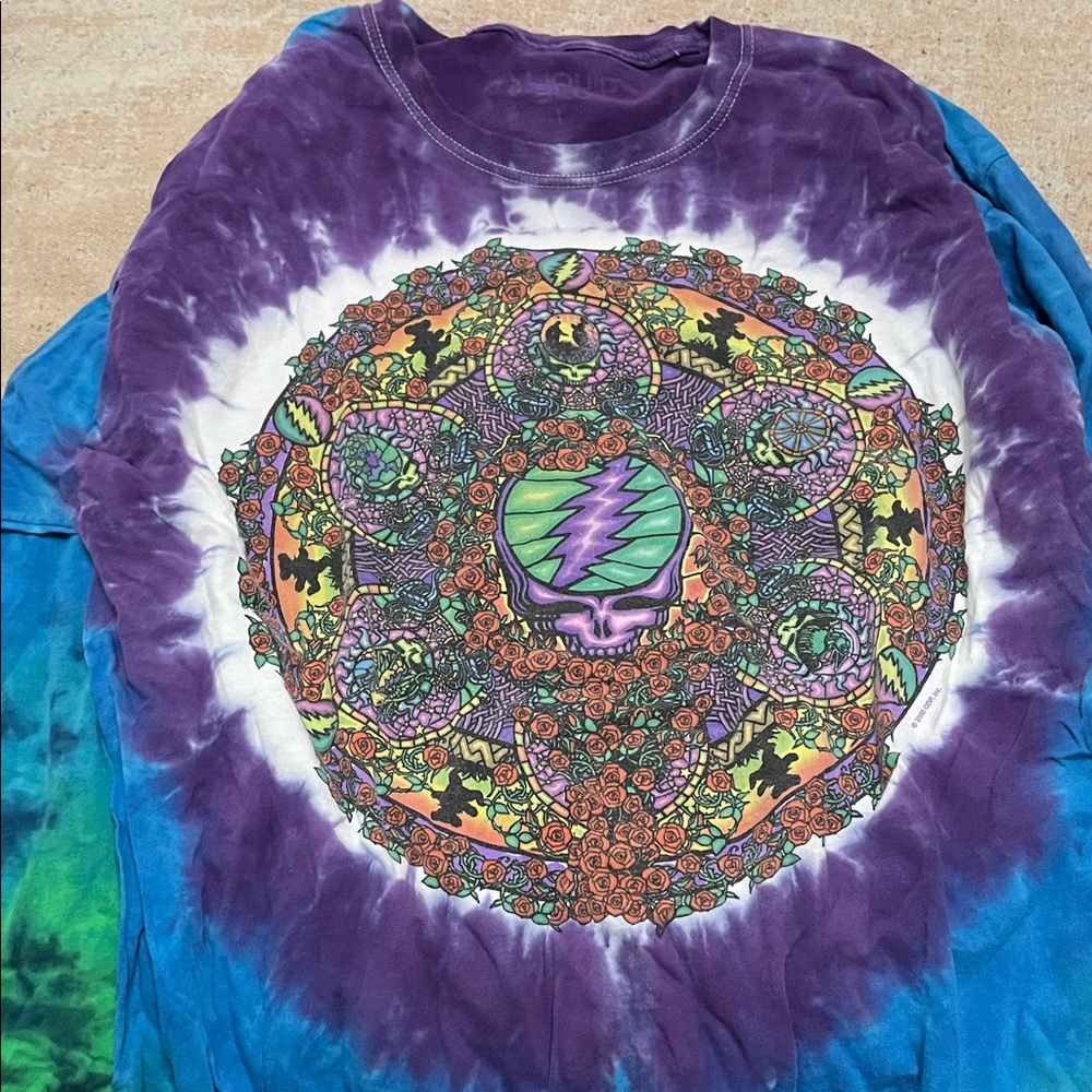 Grateful Dead Tie-Dye Mandala Tee in Purple & Blue